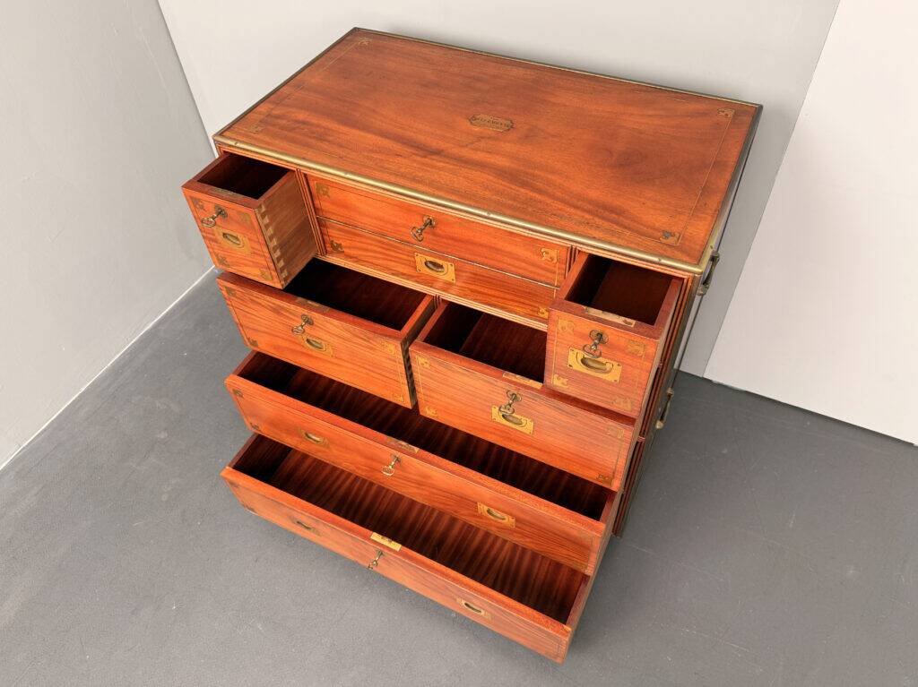 Ship’s chest with writing desk, England, 1940