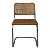 Cesca chair by Marcel Breuer in chrome and wood, 1970