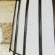 Vintage Floor Lamp Turned Wood, Bamboo Rattan Circa 1950s