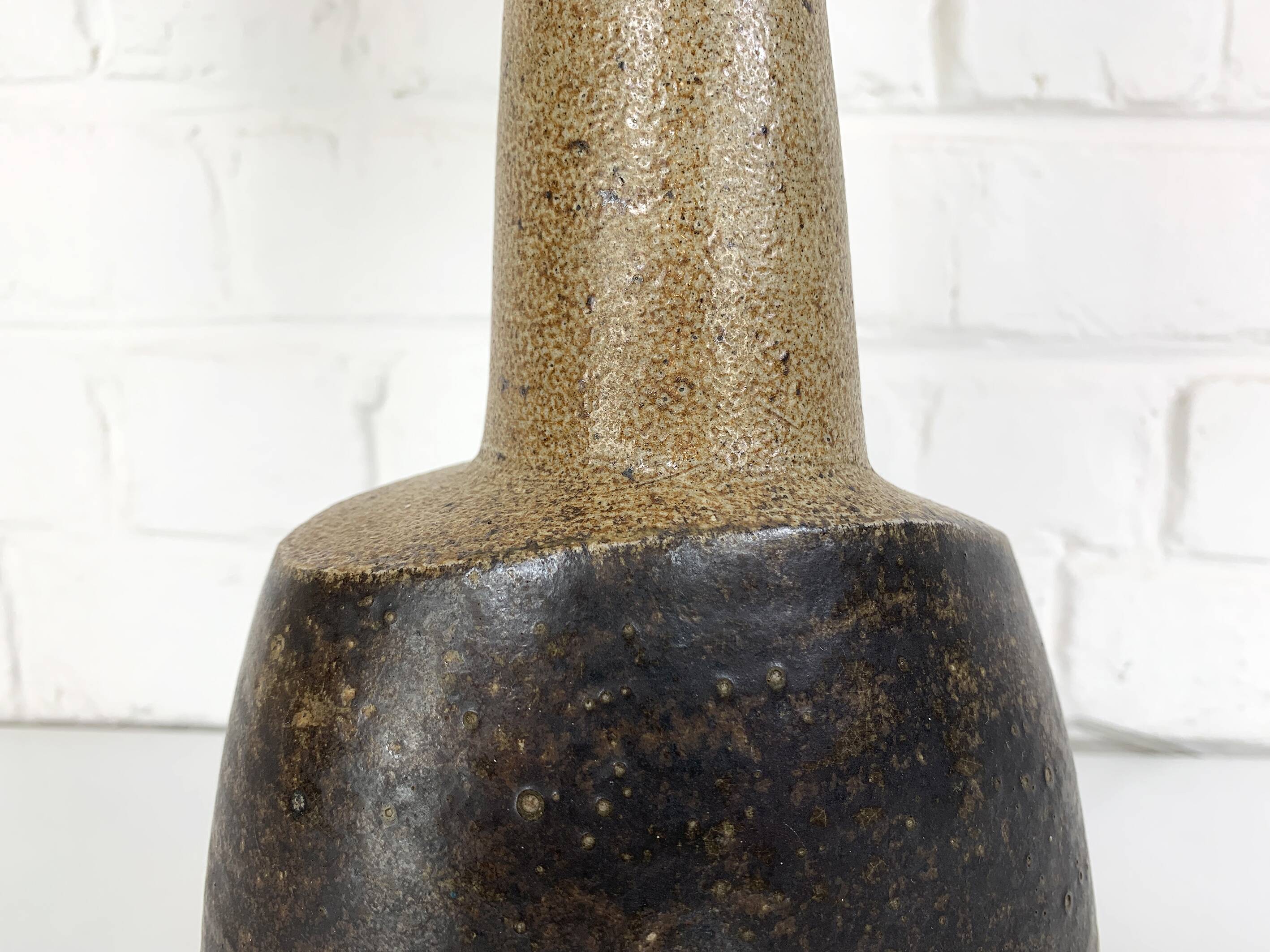 Oval ceramic table lamp, Nils Kähler for HAK, Denmark, 1970