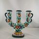 Floral ceramic candlestick, Cerart Monaco, Vintage