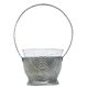Art Deco sugar bowl, silver-plated brass, Szandrik, Hungary, 1930s