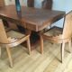 Table & chaises vintage art déco