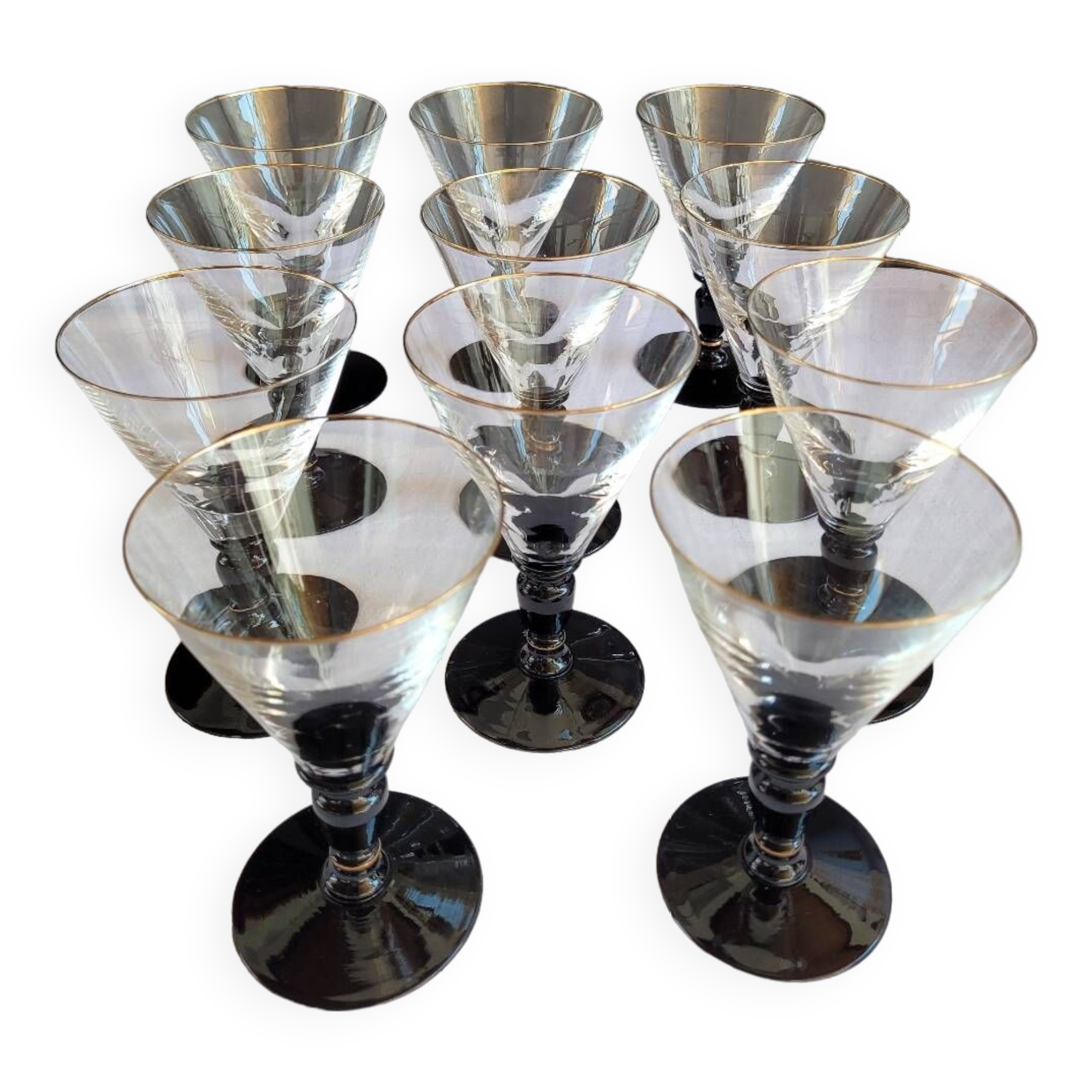 Verres à vin en cristal