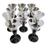 Verres à vin en cristal