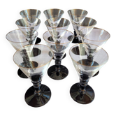 Verres à vin en cristal