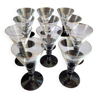 Crystal wine glasses