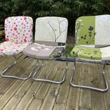 6 Gastone Rinaldi chrome chairs from the 70s