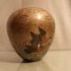 Brass bronze vase with Indo-Persian enamelled decoration with birds