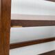 Pair of folding wooden bookcases, 4 shelves, 1950