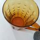 Set of 4 coloured pressed glass mugs, vintage style.