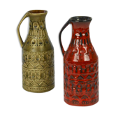 Pair of vases German Bodo Mans Bay Keramik 1960s