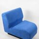 Chauffeuse modulaire bleue Édition Herman Miller