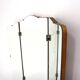 Vintage teak "triptych" mirror, Sweden, 1950