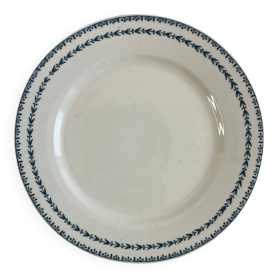 Terre de fer assiette plate Sarreguemines Carlos