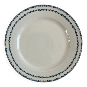 Terre de fer assiette plate Sarreguemines Carlos