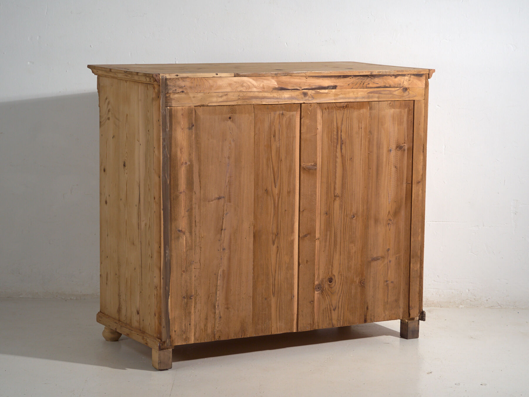 Rustic antique pine commode, Central Europe, around 1900