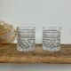 5 vintage whiskey glasses