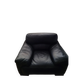 Black leather armchair Roche Bobois