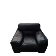 Fauteuil  cuir Noir Roche Bobois
