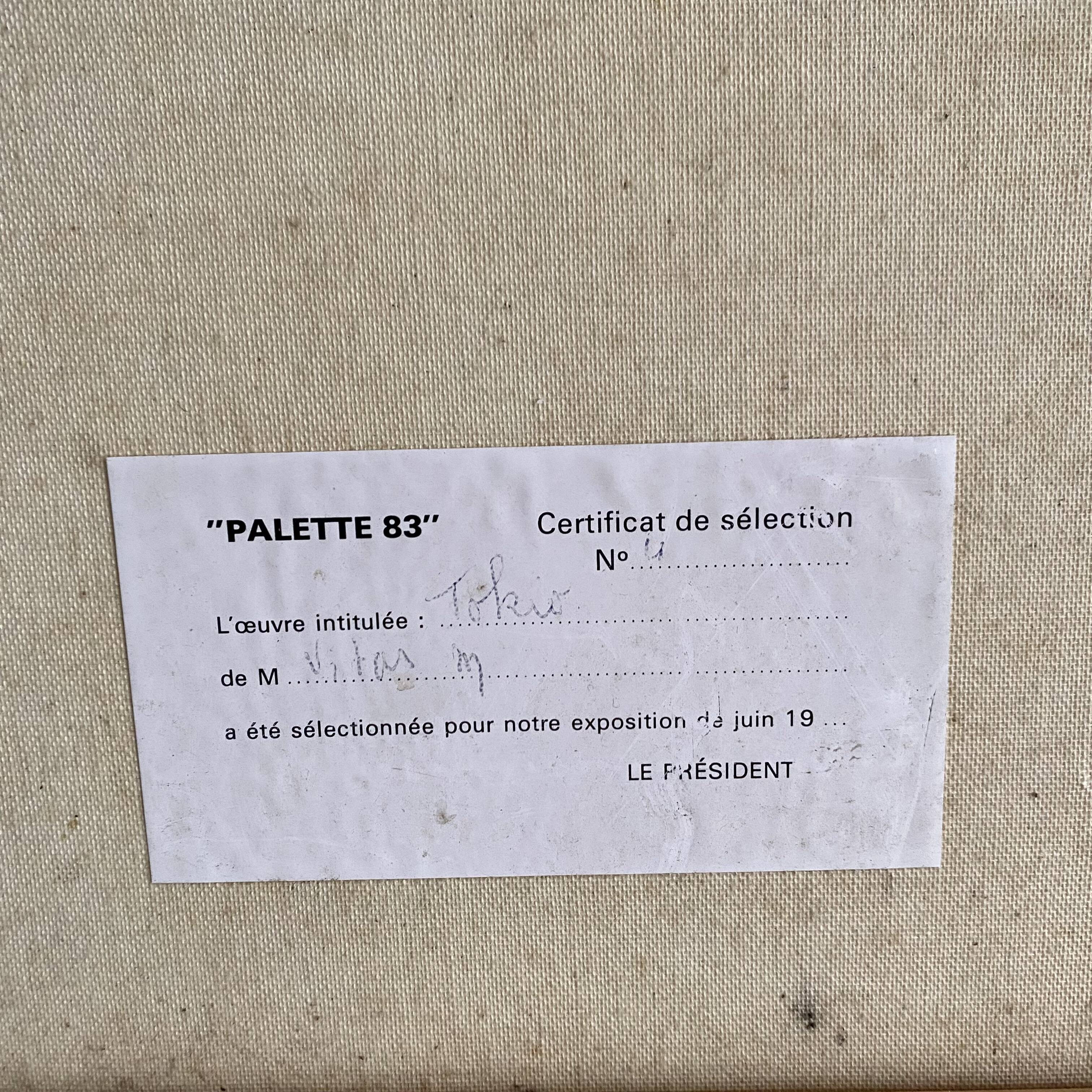 Still life bouquet of chrysanthemums, oil on canvas