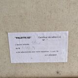 Still life bouquet of chrysanthemums, oil on canvas