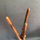 Napoleon III tripod plant stand in bamboo-style wood