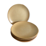 Set of 5 dessert stoneware plates
