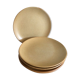 Suite de 5 assiettes à dessert grès