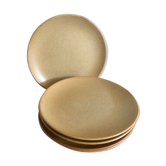Set of 5 dessert stoneware plates