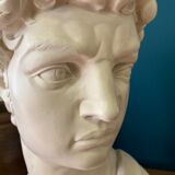 Plaster head of David bust