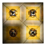 Mazzega Murano large wall sconce with 4 lights 1970s