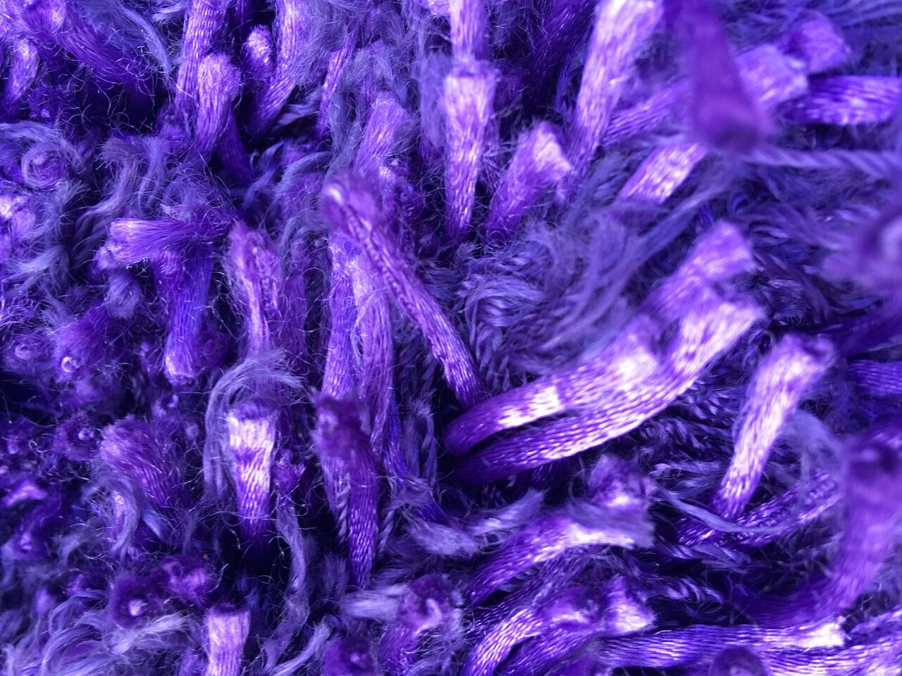 Purple wool carpet by Serge Lesage, France, 1970s
