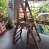 Old folding chair stepladder