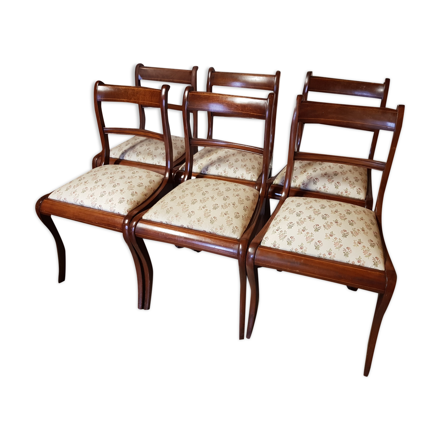 Mahogany empire chairs