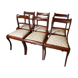 Mahogany empire chairs