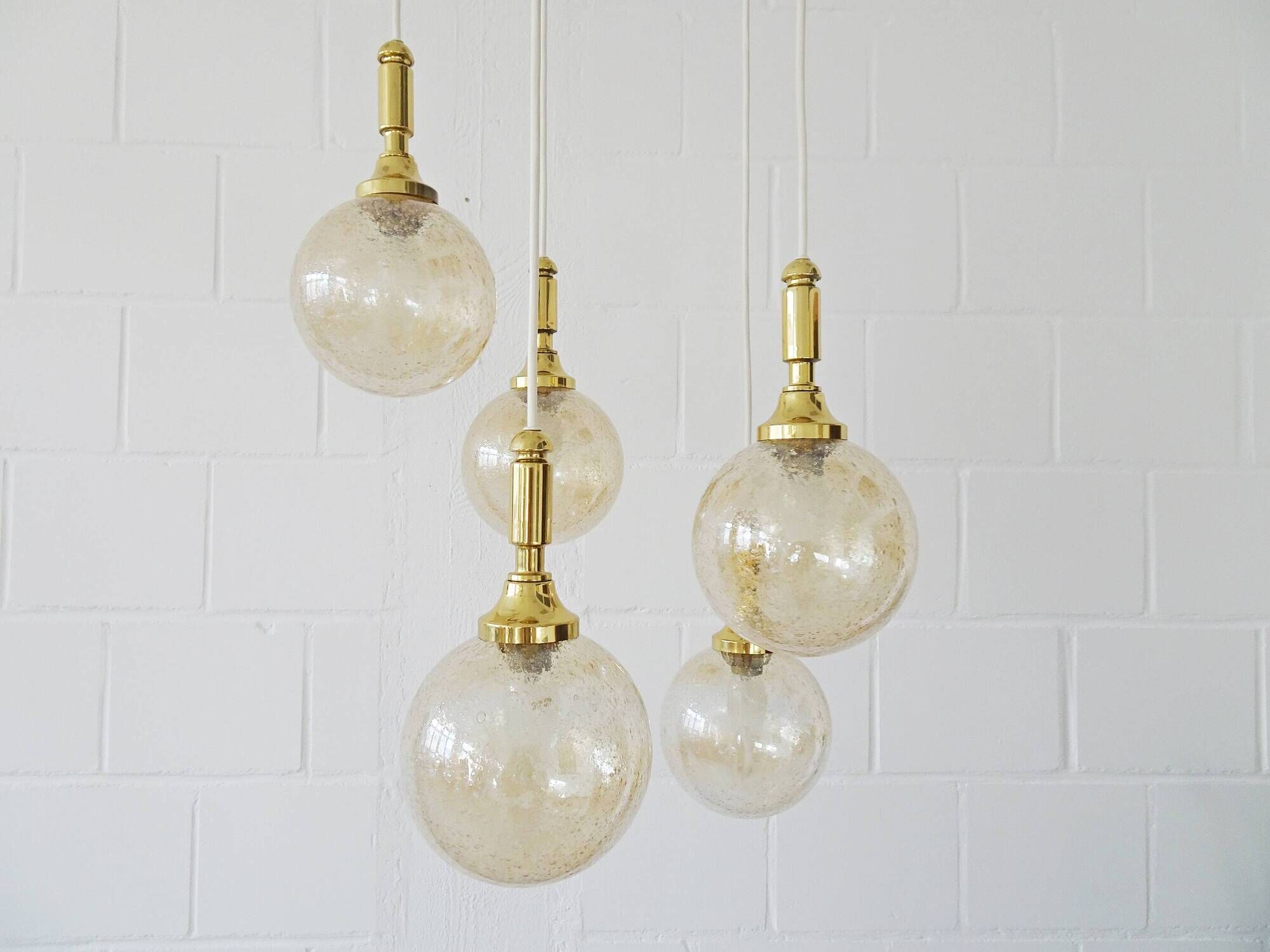 Beautiful cascade lamp by Wila Leuchten from the 1970