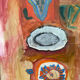 Tableau art abstrait signé