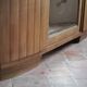 Art Deco wooden wardrobe with mirror
