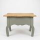 Table basse vintage en chêne, forme libre