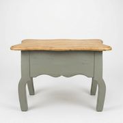Table basse vintage en chêne, forme libre