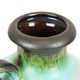 Fat Lava Vase Turquoise Orange West Germany Scheurich 490 25