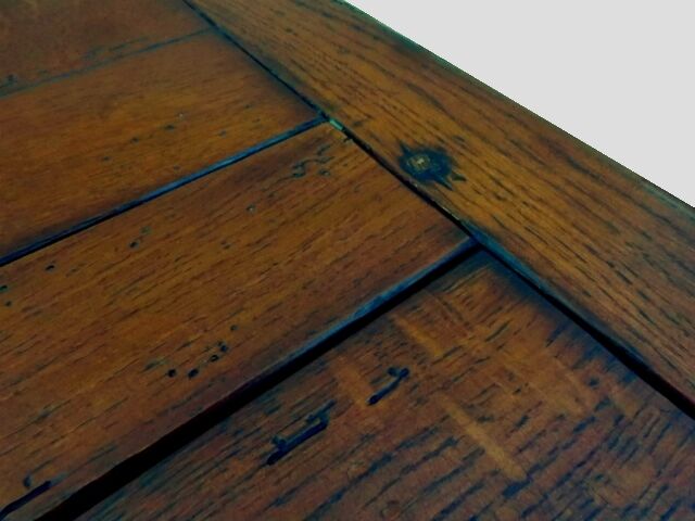 Massive old chene farm table