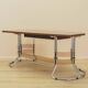 Mahogany desk, Italian design, 1980s, made in Italy
