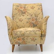 Attributed to Gio Ponti Mid-Century Modern Italian Armchairs by ISA, 1950s