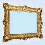 Florentine mirror frame carved wood 56x46cm