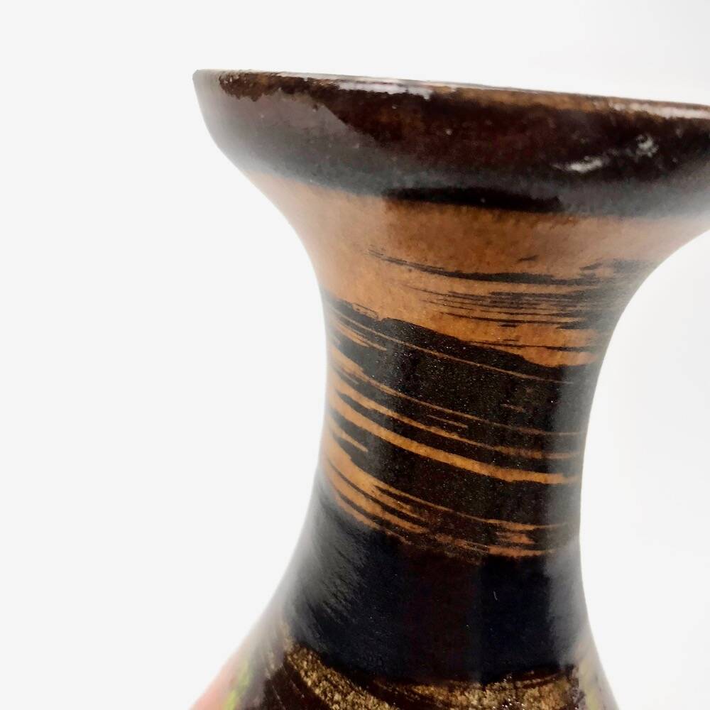Flamed Saint-Clément vase with fine neckline