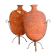 Pair of vase with decoration of fish