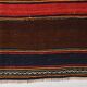 4x8 Brown & Blue Turkish Vintage Kilim Rug 139x245Cm SK 2314