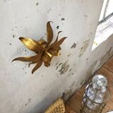 Old wall light flowered